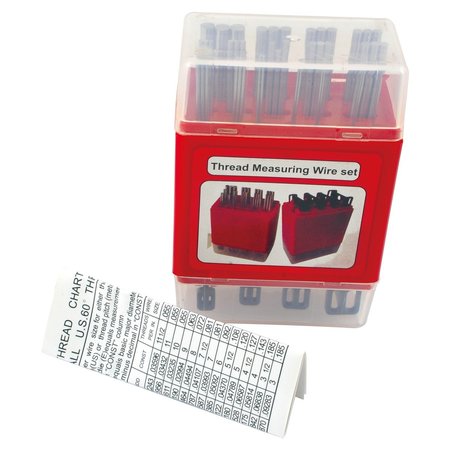 H & H INDUSTRIAL PRODUCTS Pro-Series 48 Piece Thread Wire Measuring Set 4200-0240